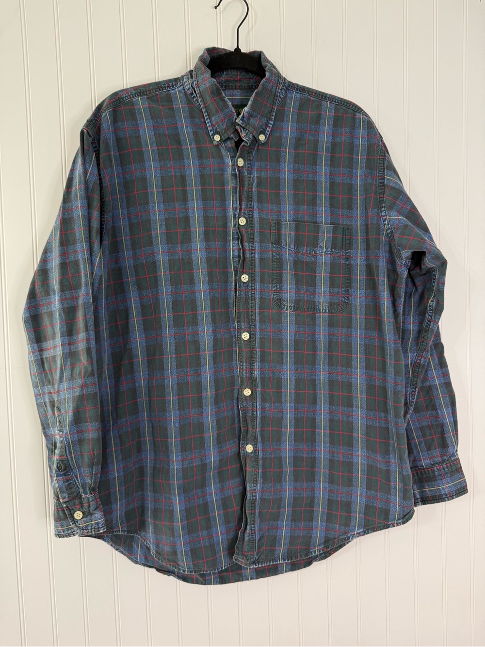 Vintage J.Crew Cotton Plaid Button Down Shirt